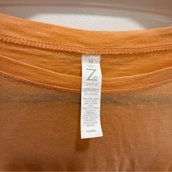 Zella Orange T-Shirt NWOT - Picture 2 of 3
